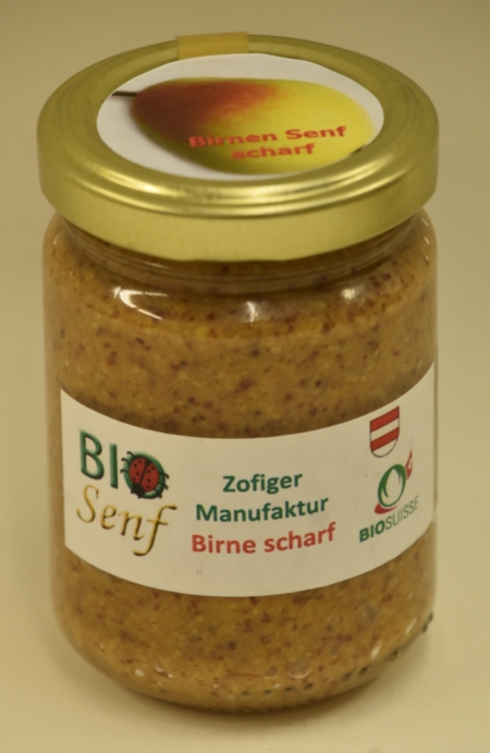 Zofiger Manufaktur Bio-Senf Birne scharf