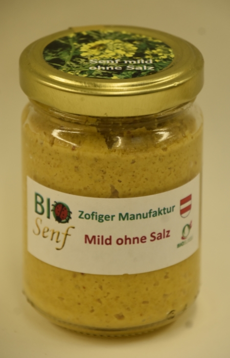 Zofiger Manufaktur Bio-Senf mild ohne Salz